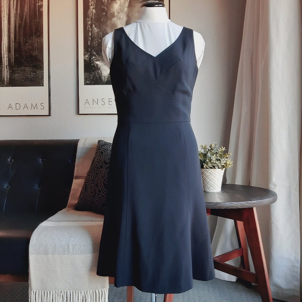 LBD Ann Taylor Elegant Black Sleeveless Dress by Ann Taylor Sz 6